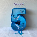 PIÑATA 40 CM NUMERO 5 CON BALLENA