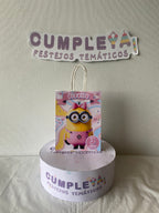BOLSA SORPRESA 16 × 21 × 8 CM MINIONS ROSA