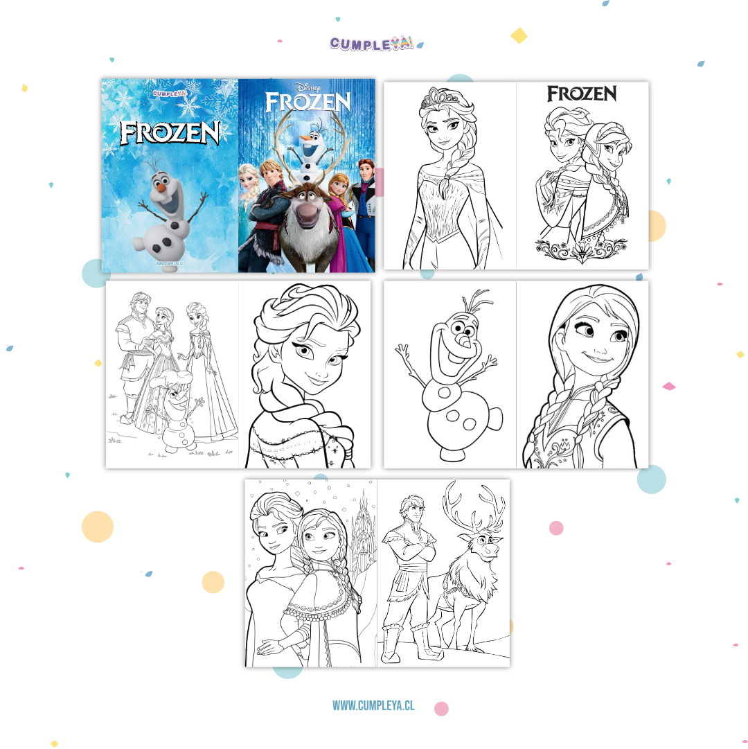 LIBRITO PARA COLOREAR FROZEN 8 PAGINAS 11X15CM