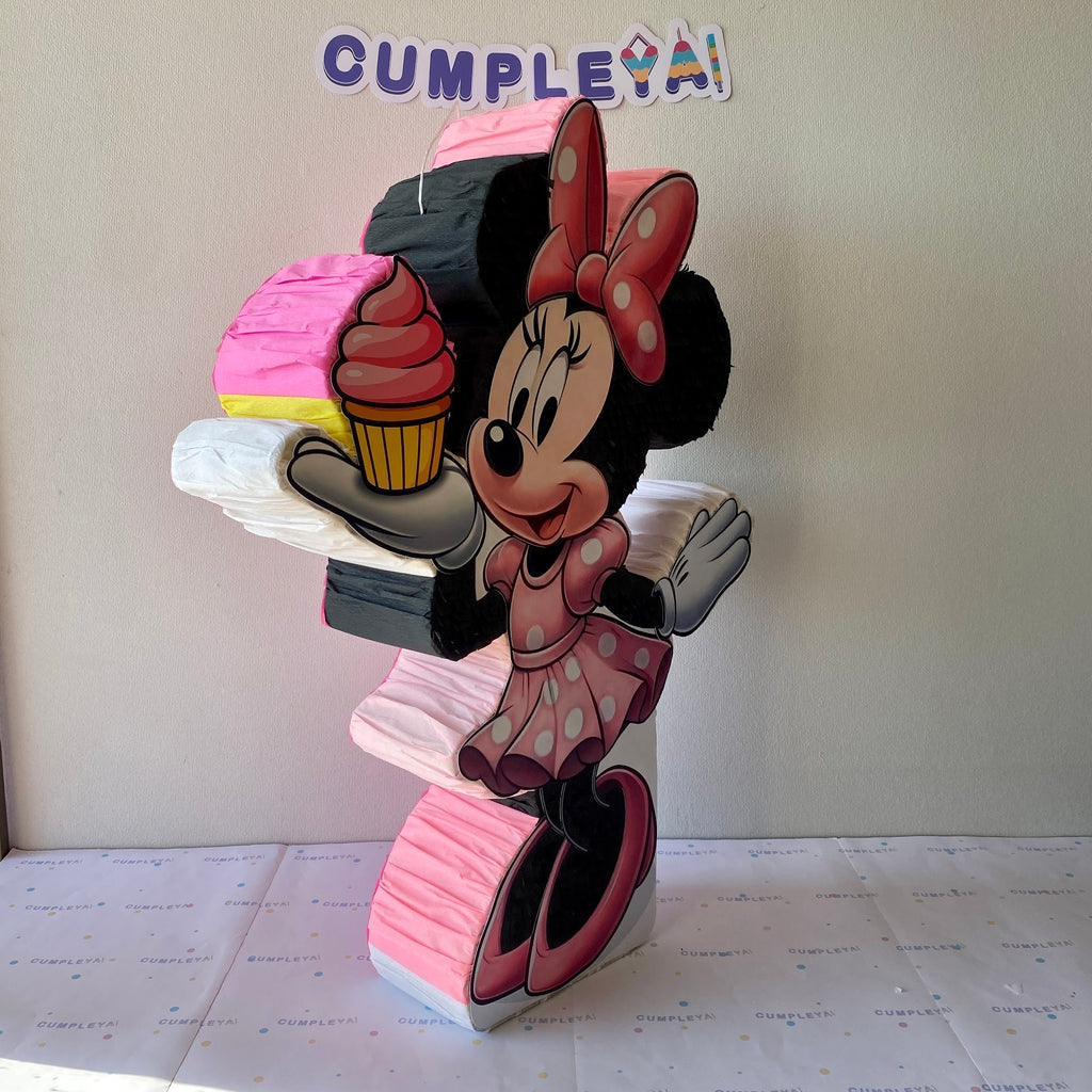 PIÑATA MINNIE CUPCAKE 60CM PREMIUM