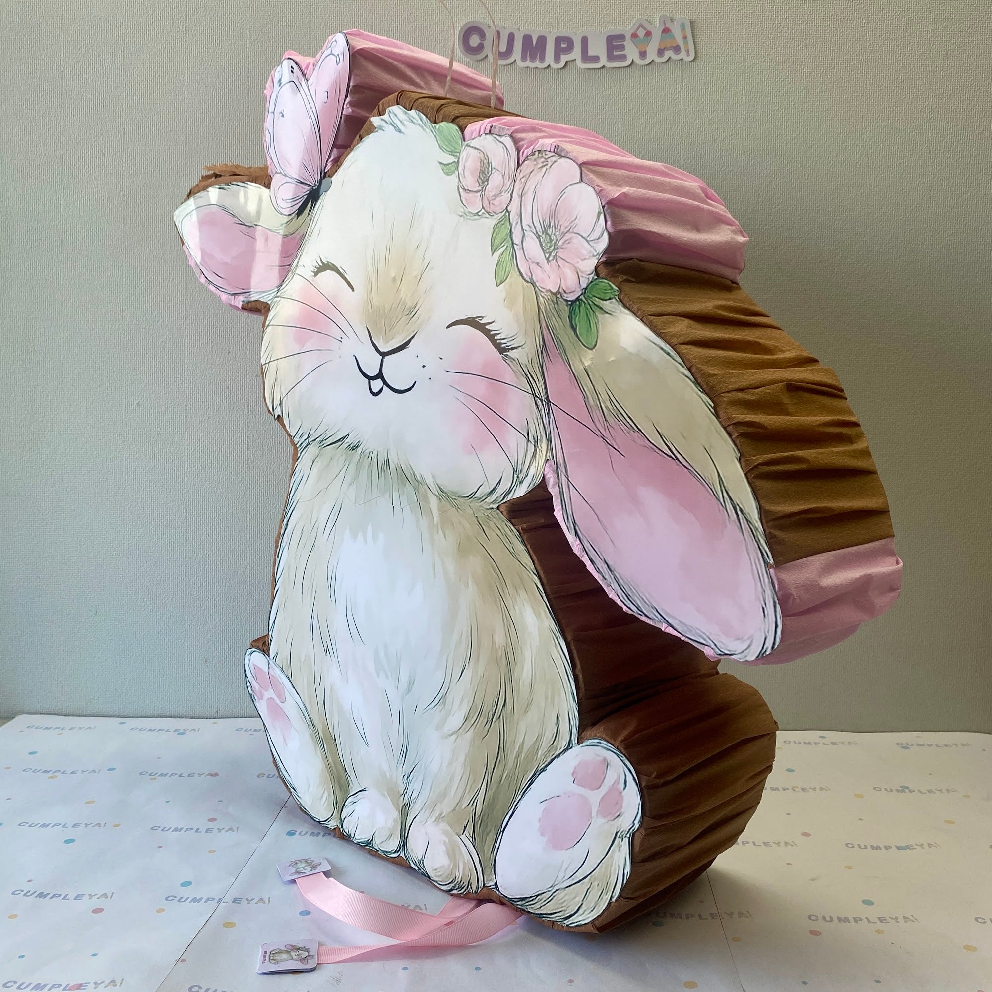 PIÑATA 60 CM XL CONEJITA BLANCA