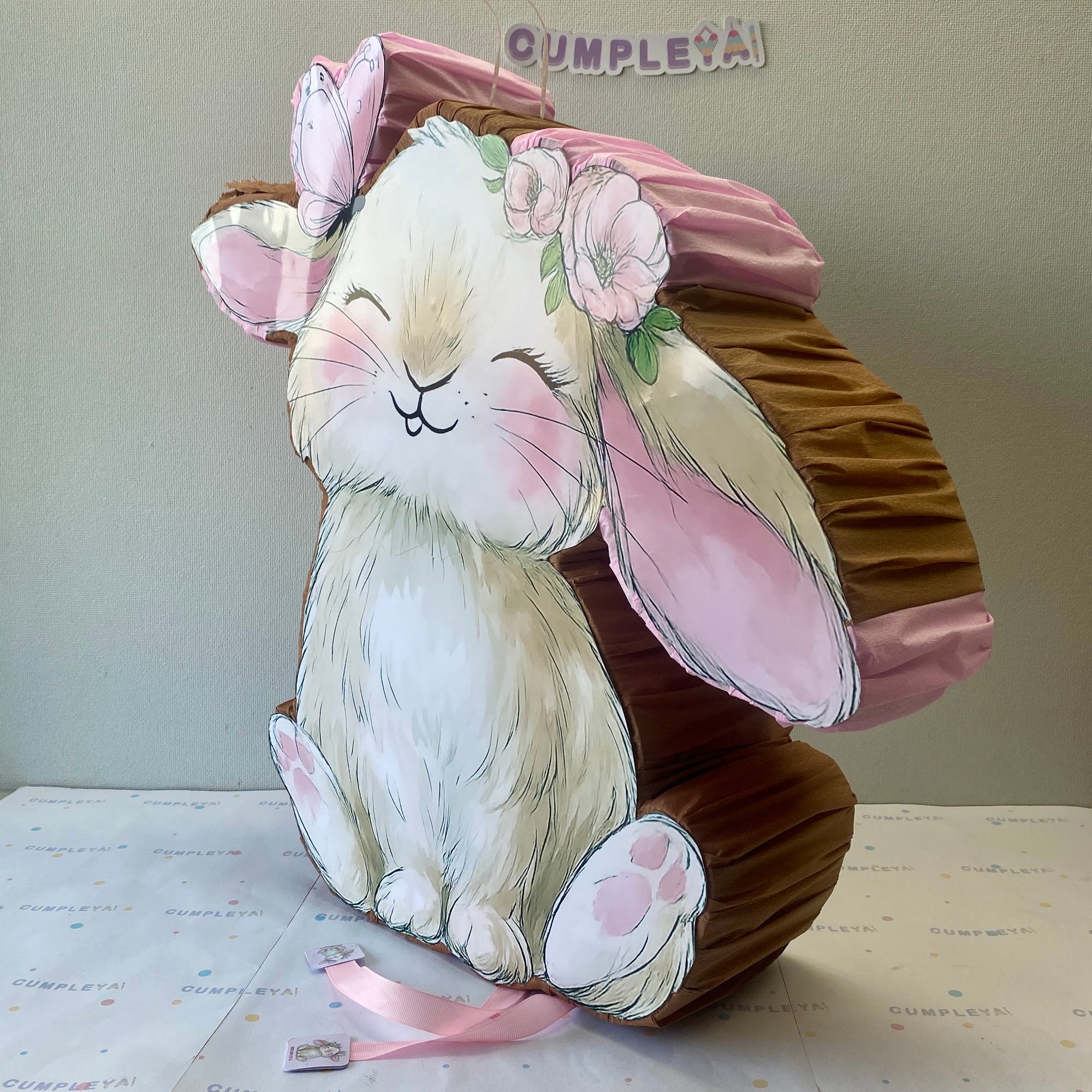 PIÑATA 60 CM XL CONEJITA BLANCA