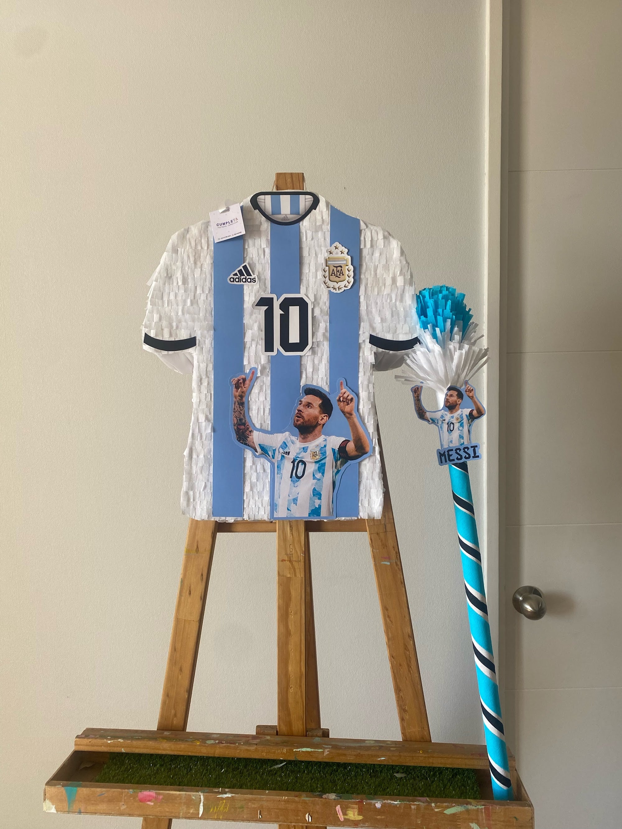 PIÑATA CAMISA ARGENTINA MESSI 40CM PREMIUM