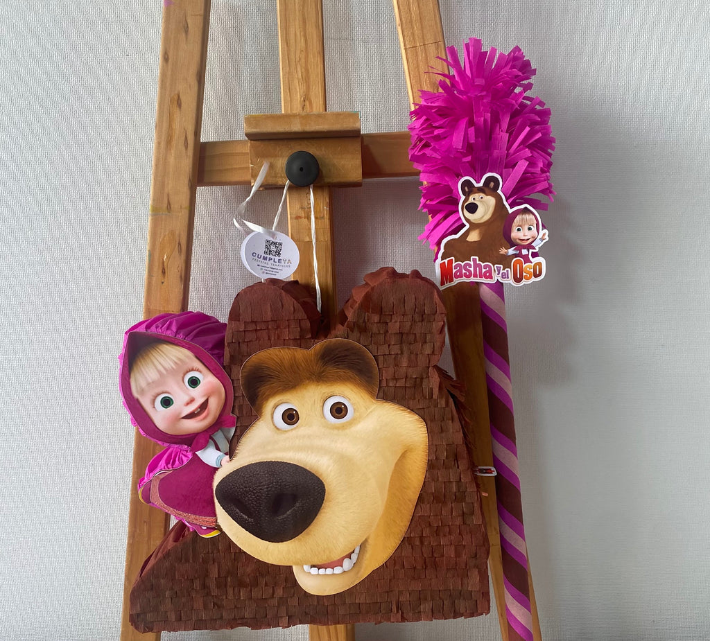 PIÑATA MASHA Y EL OSO 40CM PREMIUM