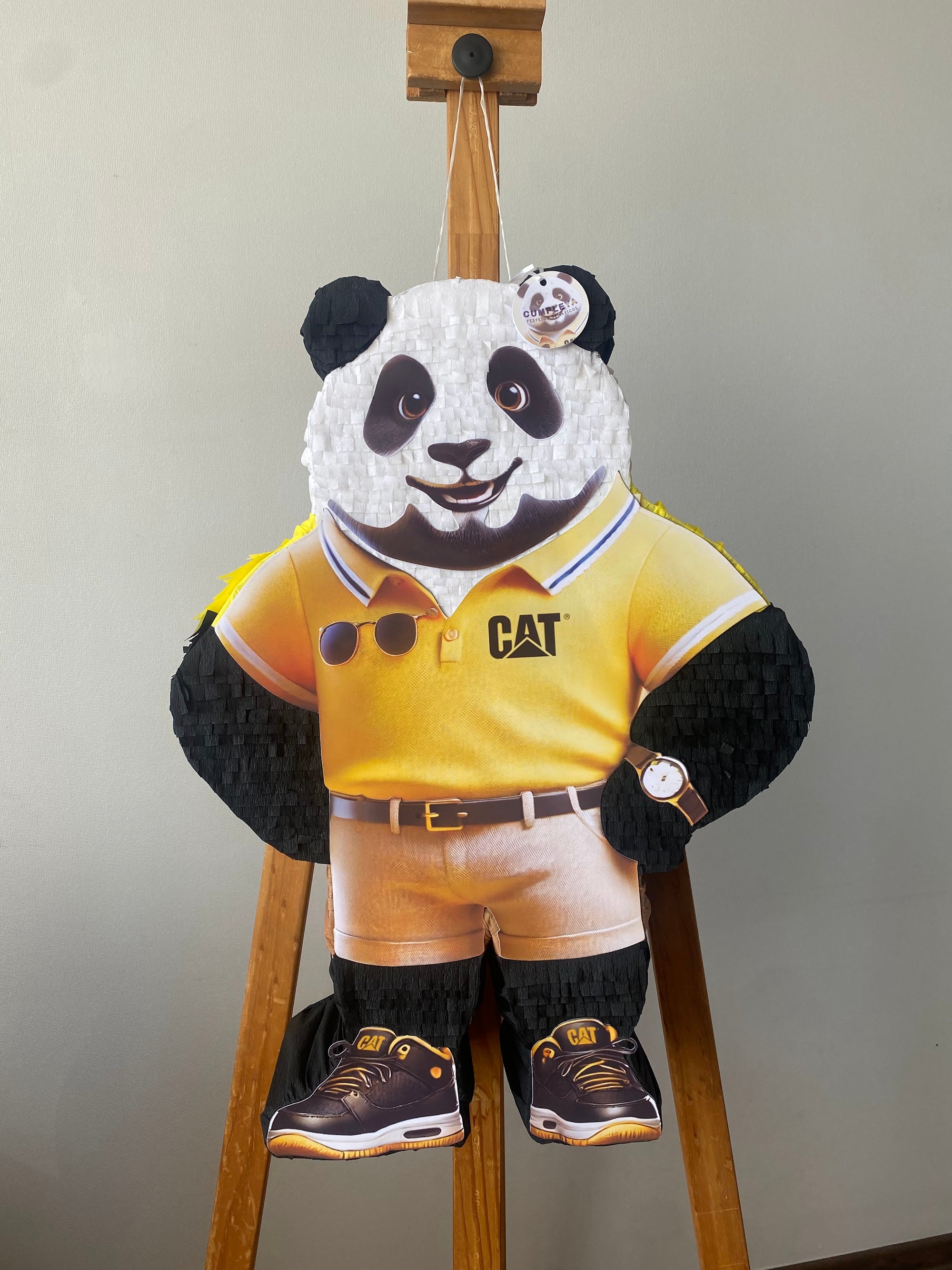 PIÑATA OSITO PANDA PERSONALIZADO 60CM PREMIUM