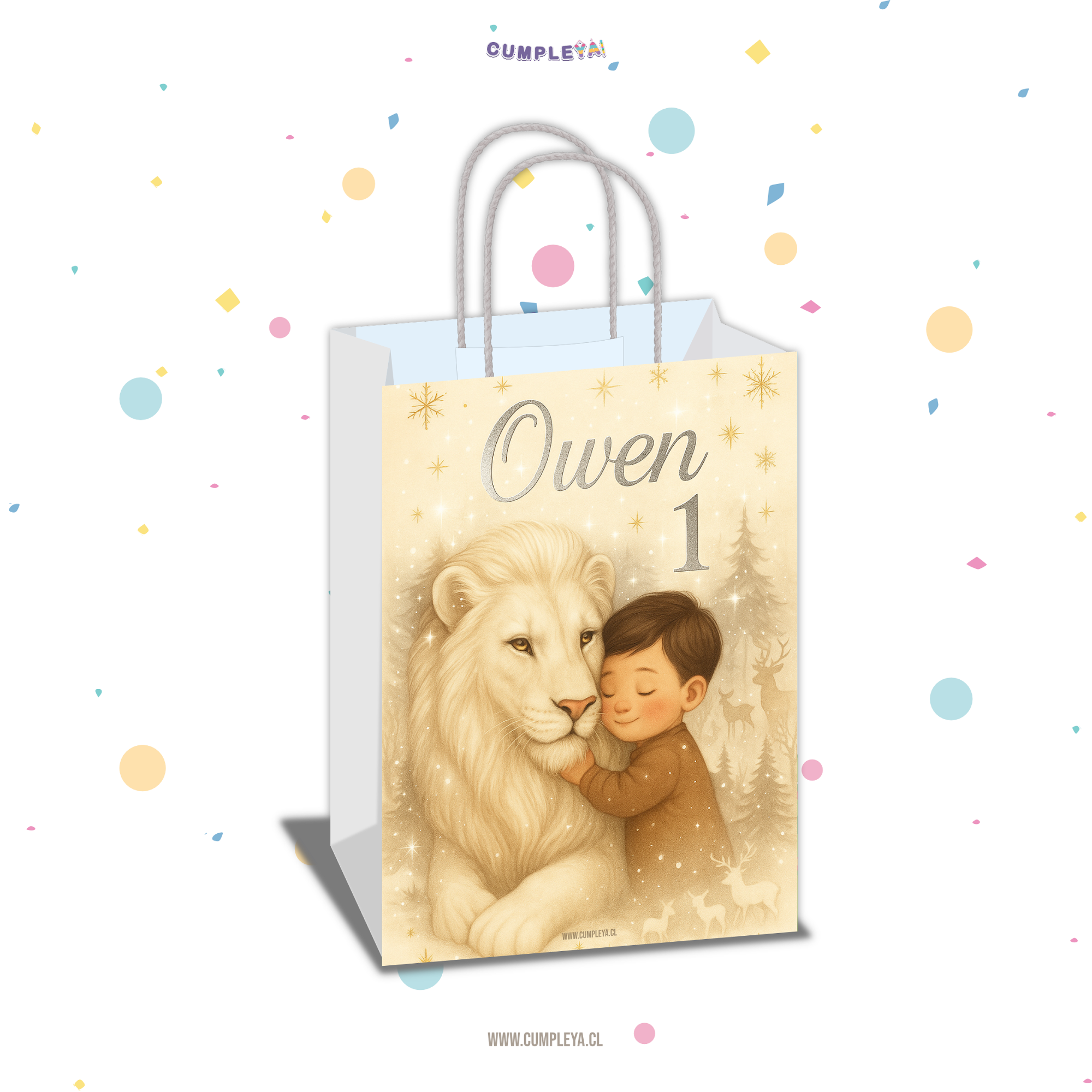 BOLSA SORPRESA 16 × 21 × 8 CM LEON
