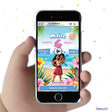 INVITACIÓN DIGITAL MOANA
