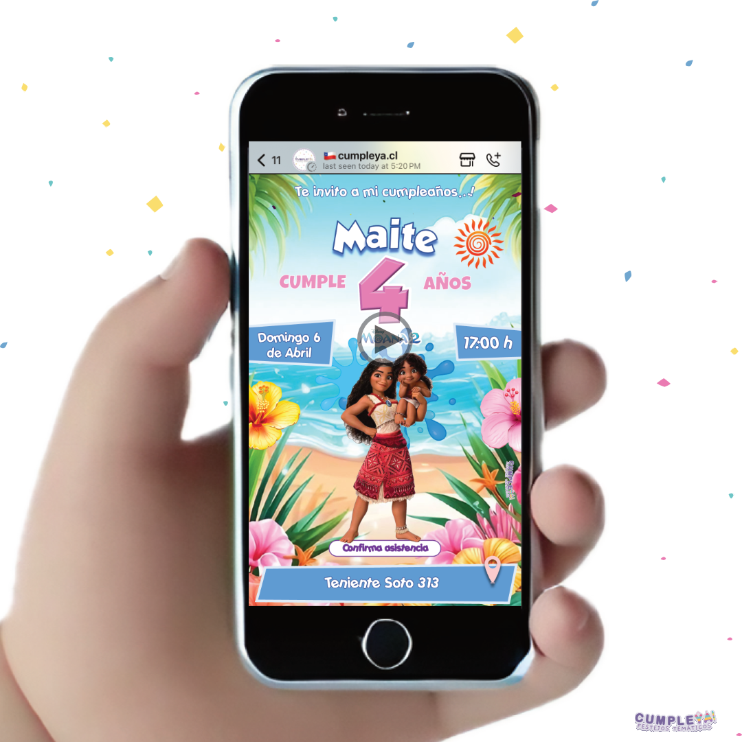 INVITACIÓN DIGITAL MOANA