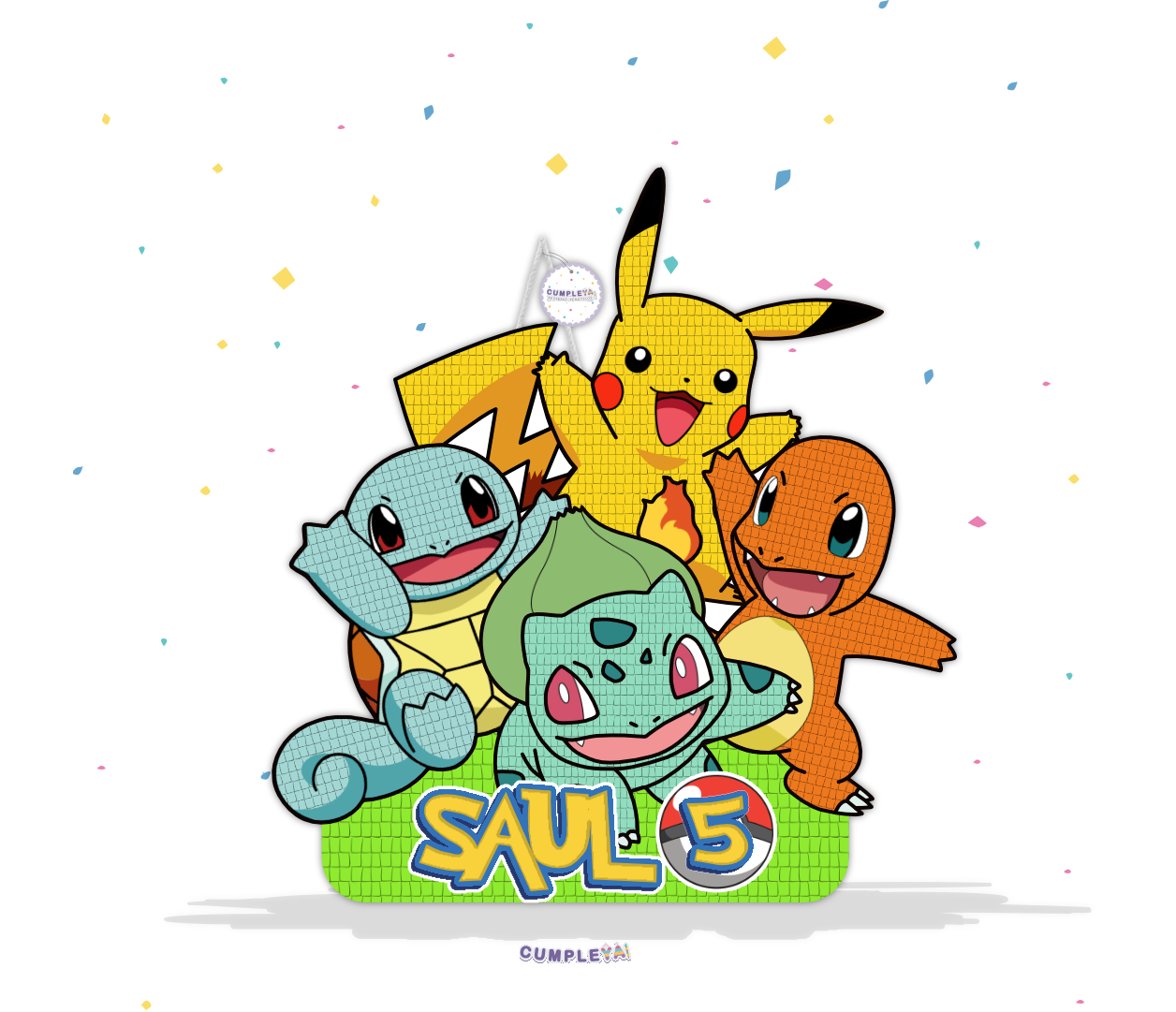 PIÑATA POKEMON 60CM PREMIUM