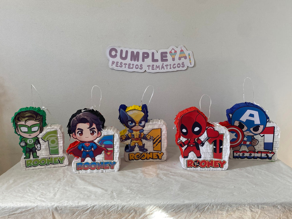 PIÑATA HULK Y BATMAN 60CM PREMIUM