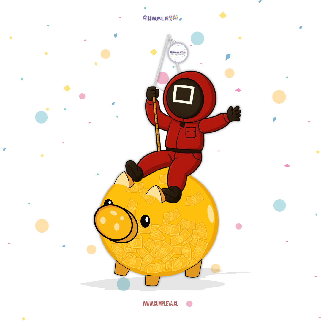 PIÑATA 60 CM XL JUEGO DEL CALAMAR