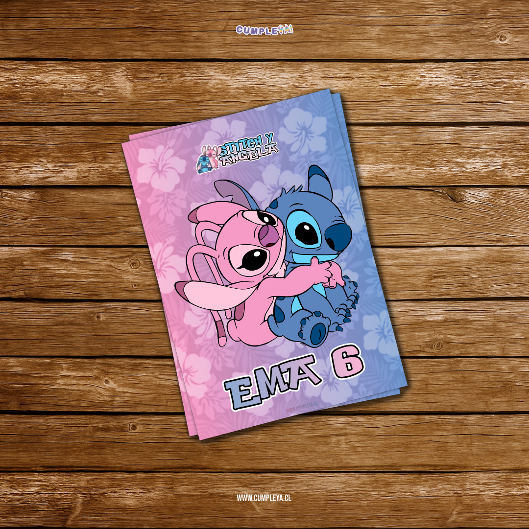 STICKER STITCH Y ANGELA PARA BOLSA SORPRESA 14X20CM