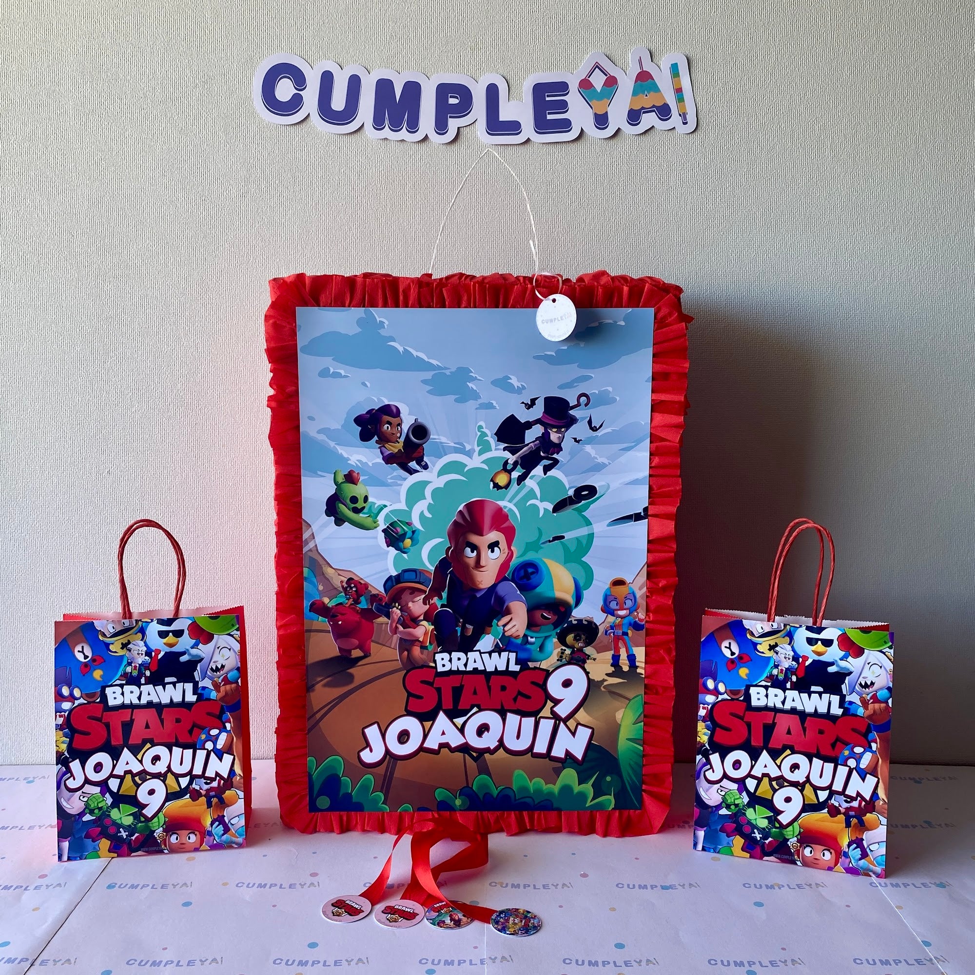 PIÑATA BRAWL STARS RECTANGULAR EXPRÉS 50CM