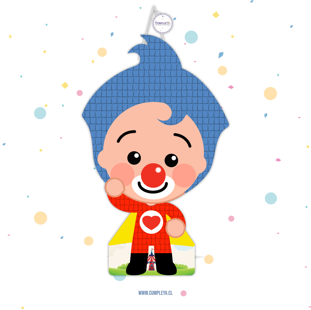 PIÑATA PLIM PLIM DE PIE 40CM PREMIUM