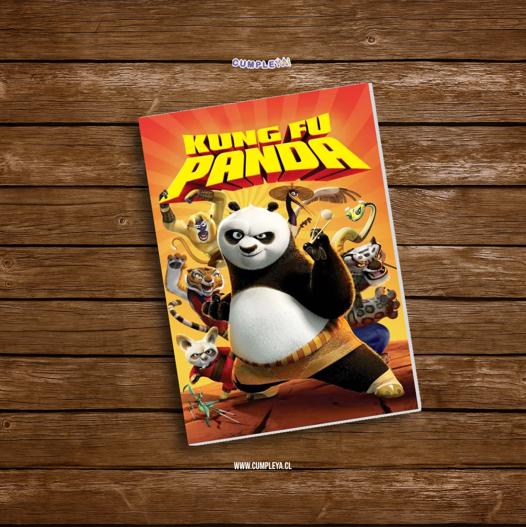 LIBRITO PARA COLOREAR KUNG FU PANDA 8 PAGINAS 11X15CM