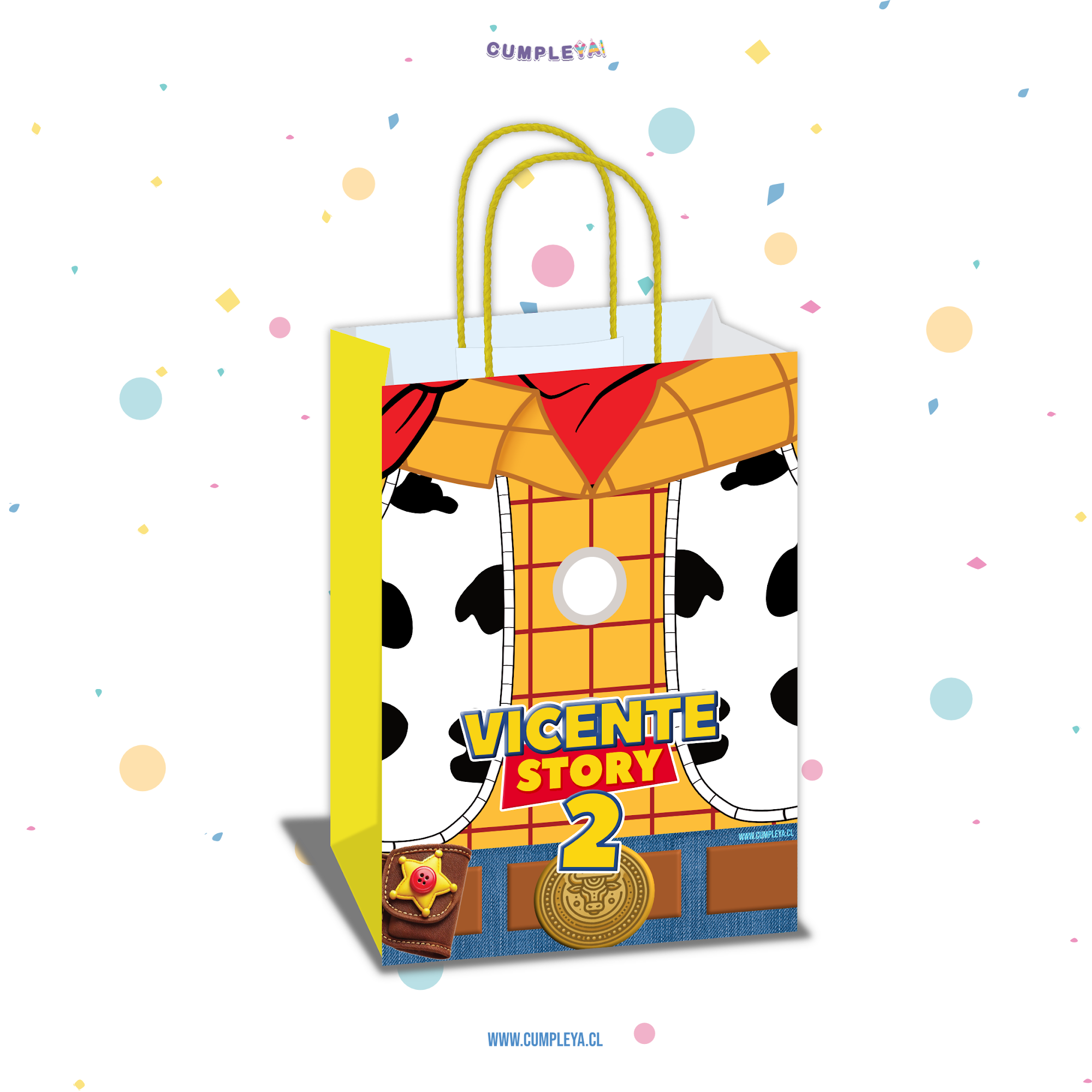 BOLSA SORPRESA 16 × 21 × 8 CM WOODY ROPA