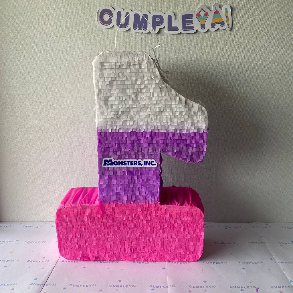 PIÑATA NUMERO 1 MONSTER INC 60CM PREMIUM