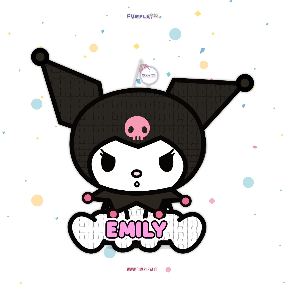 PIÑATA KUROMI 40CM PREMIUM