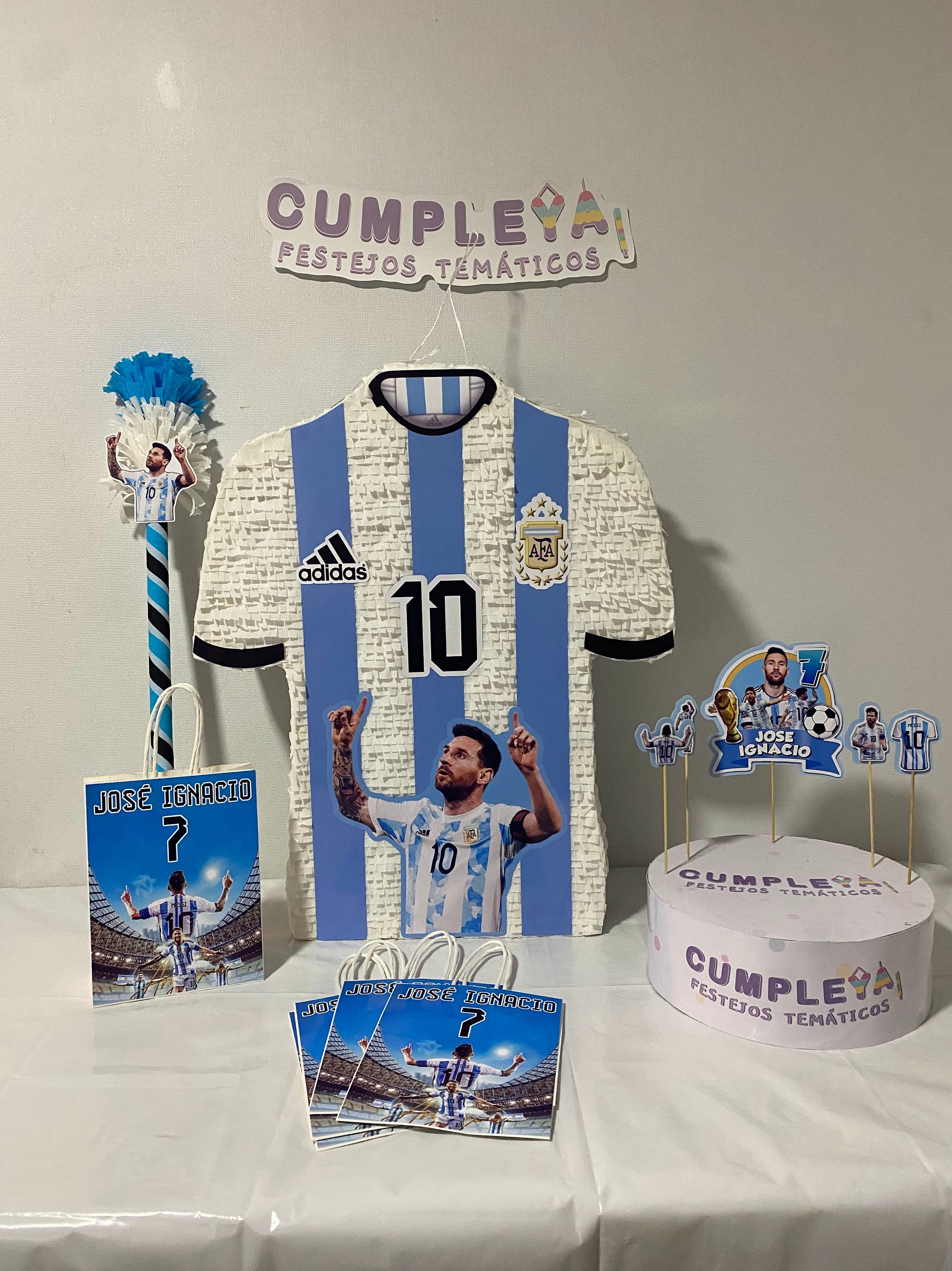 PIÑATA CAMISA ARGENTINA MESSI 60CM PREMIUM
