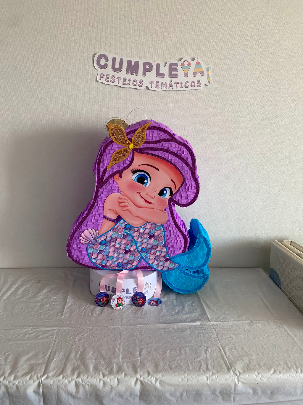 PIÑATA SIRENITA BEBE 60CM PREMIUM