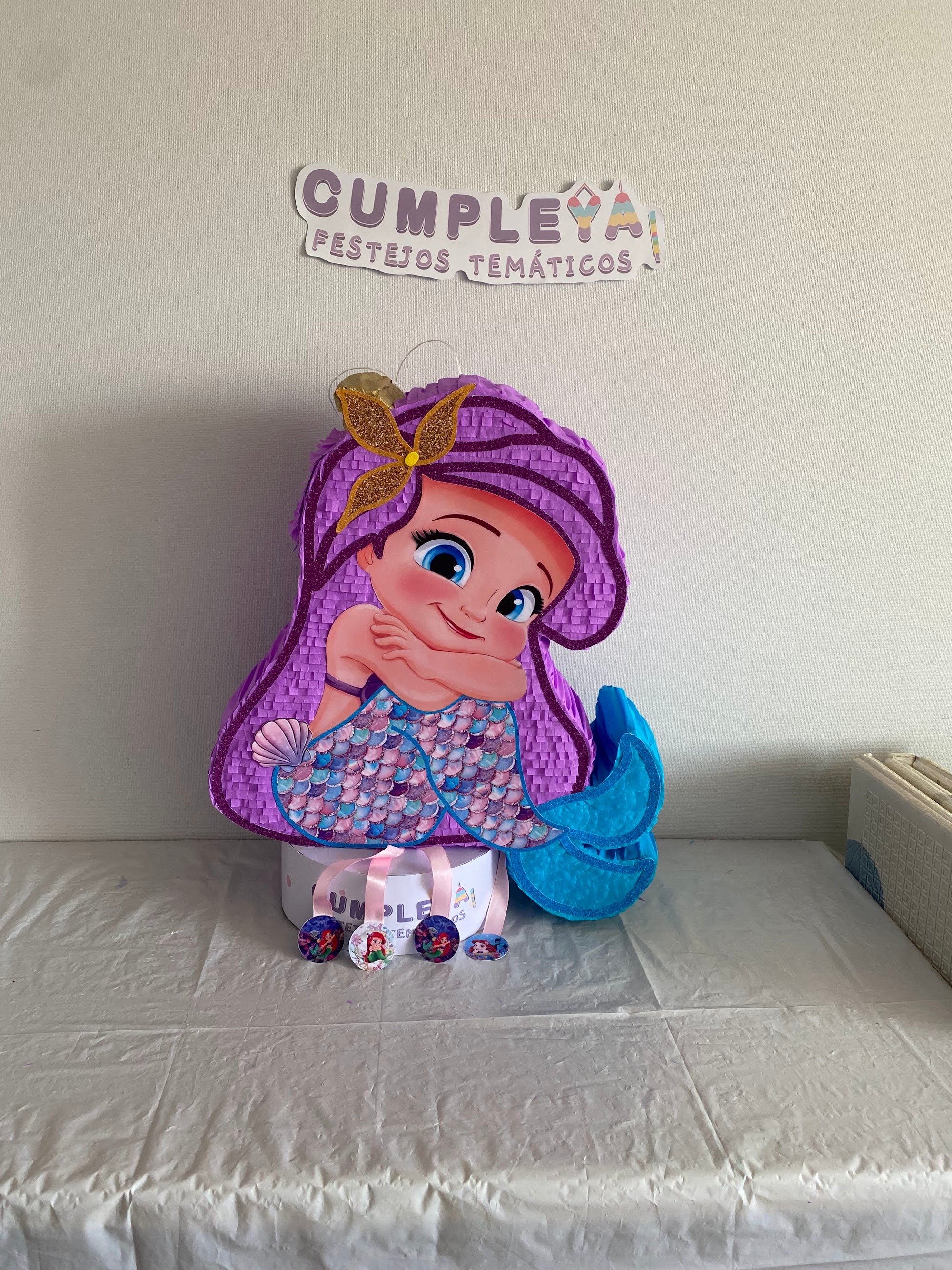 PIÑATA SIRENITA BEBE 60CM PREMIUM