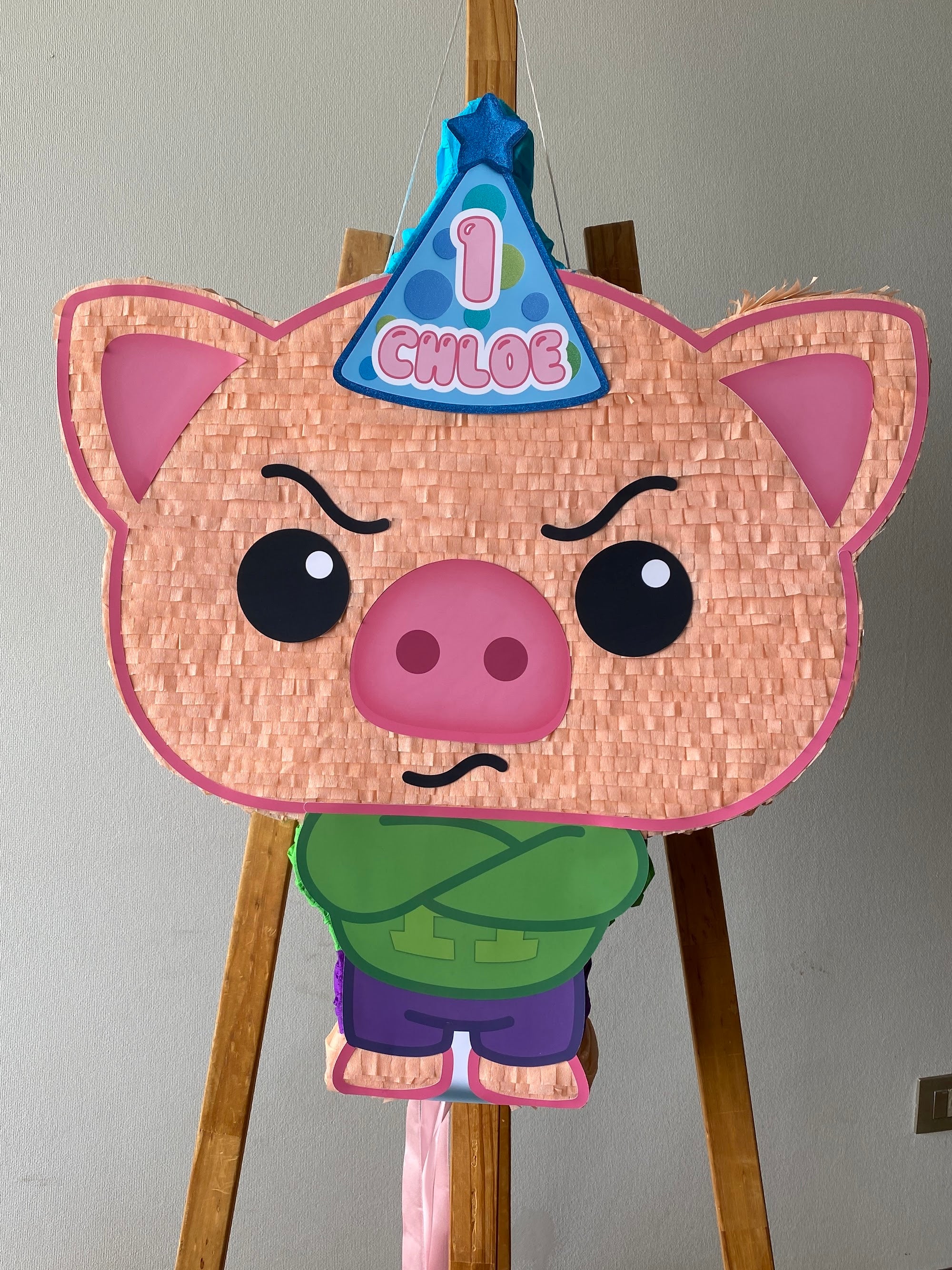 PIÑATA CERDITO HOGGIE 60CM PREMIUM