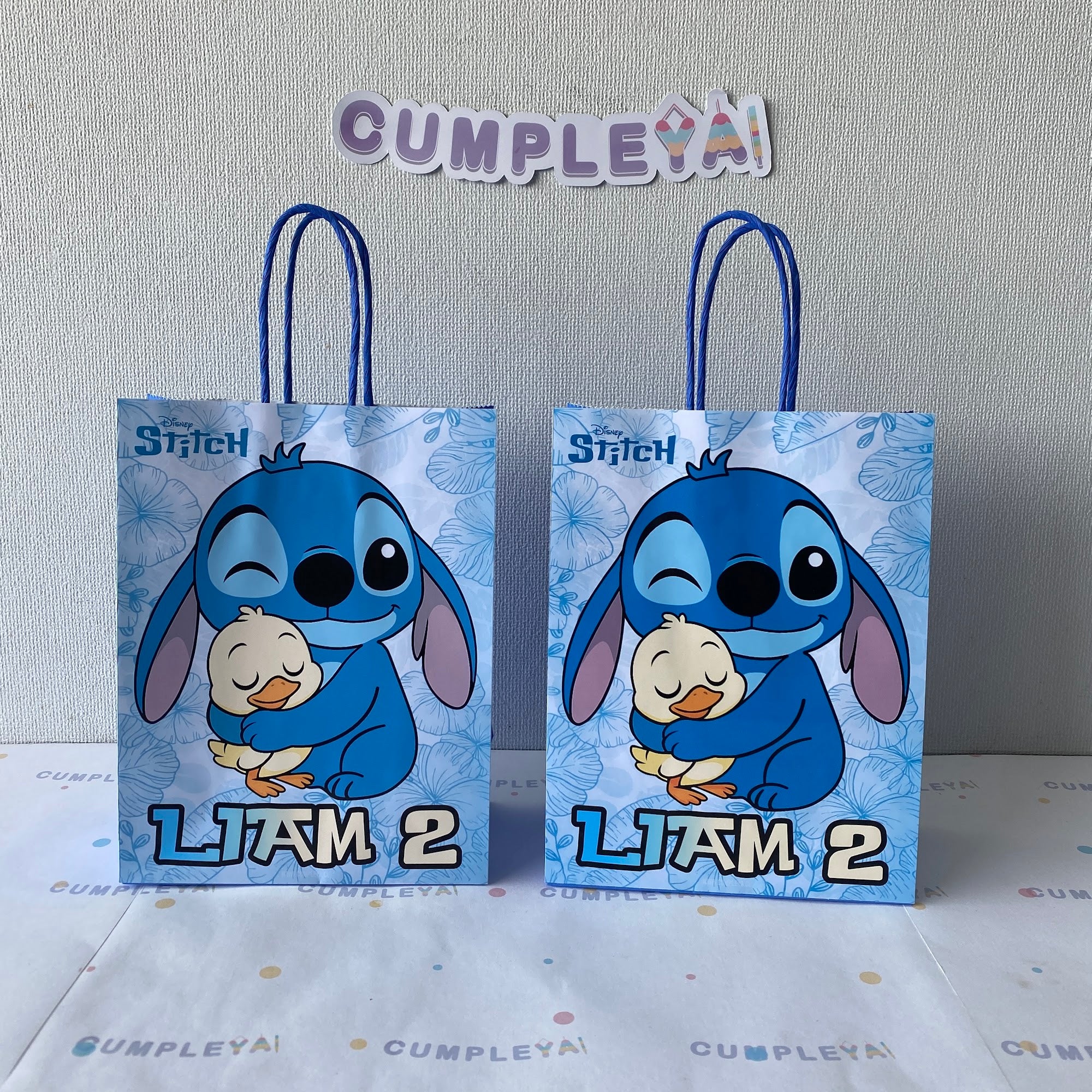 BOLSA SORPRESA 16 × 21 × 8 CM STITCH CON PATITO