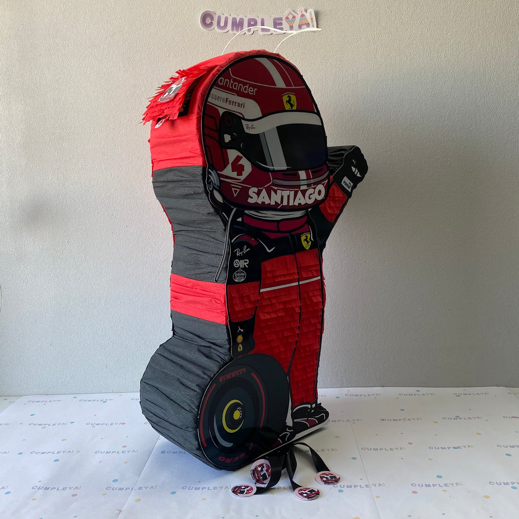 PIÑATA PILOTO DE CARRERA 60CM PREMIUM