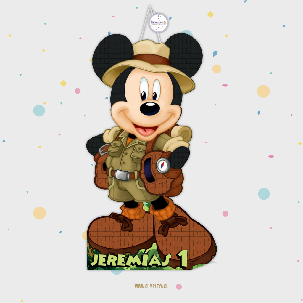 PIÑATA MICKEY SAFARI 60CM PREMIUM