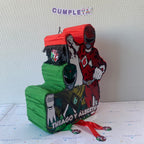 PIÑATA 40 CM POWER RANGER ROJO Y VERDE