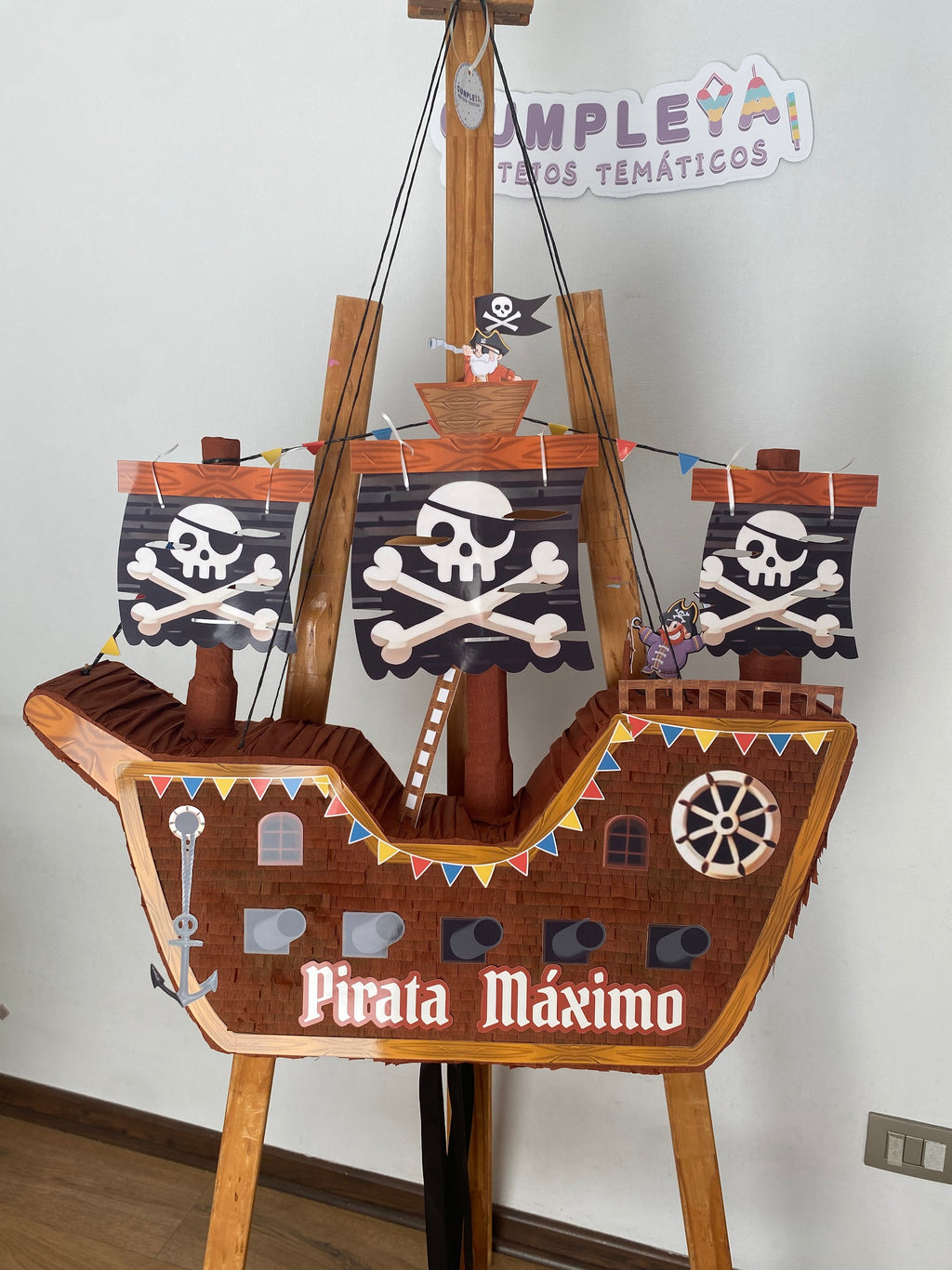 PIÑATA BARCO PIRATA 60CM PREMIUM