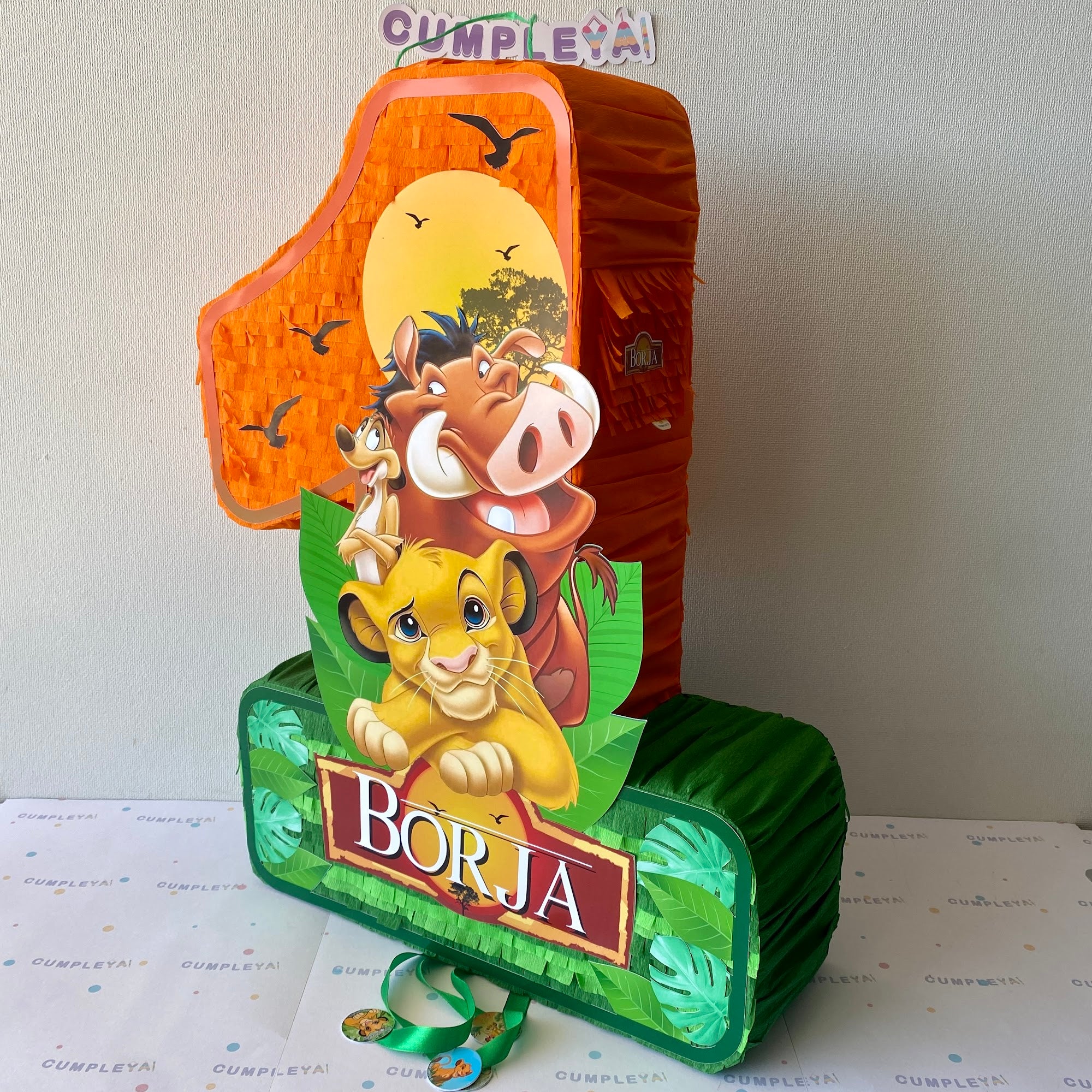 PIÑATA NUMERO UNO REY LEON 60CM