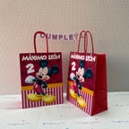 BOLSA SORPRESA 16 × 21 × 8 CM MICKEY FONDO ROJO