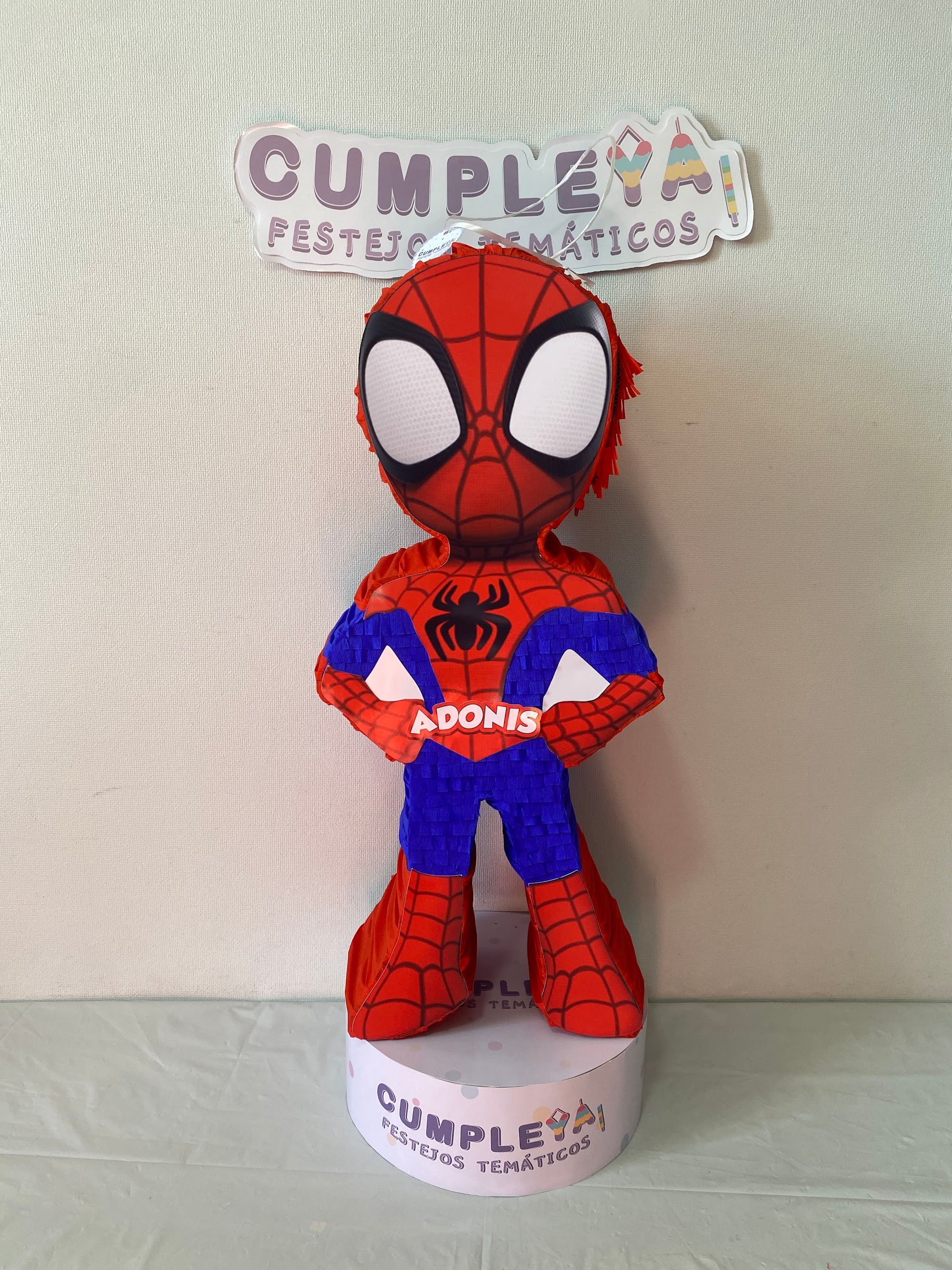 PIÑATA SPIDEY DE PIE 60CM PREMIUM