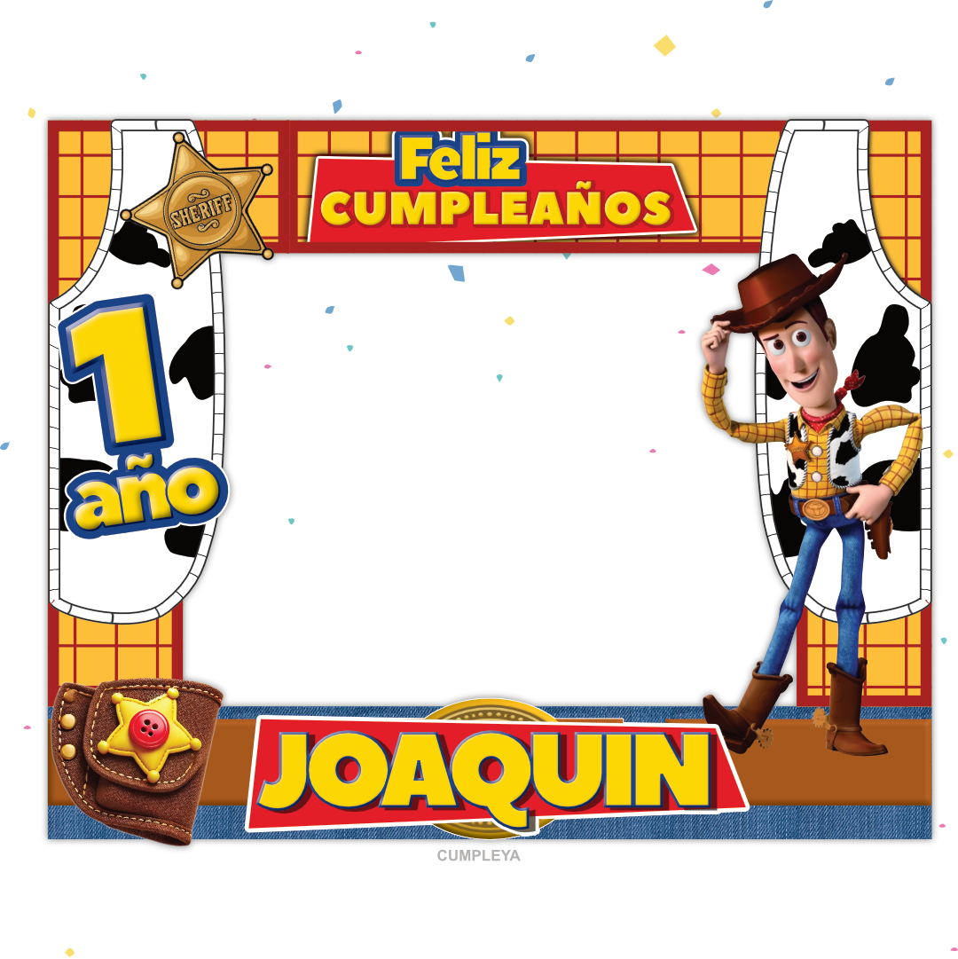 CUADRO SELFIE WOODY 77X55CM