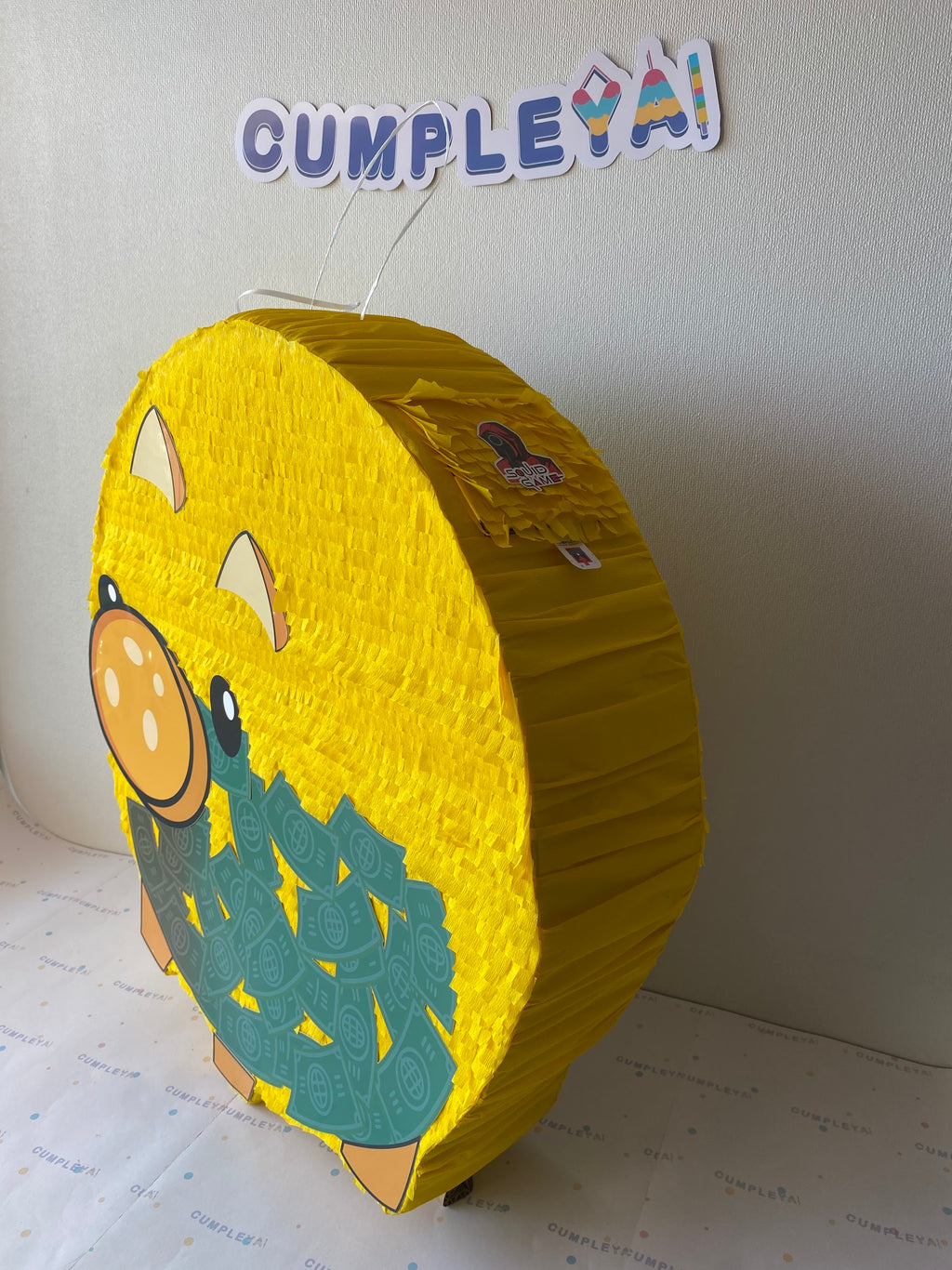 PIÑATA CERDO JUEGO DEL CALAMAR 60CM PREMIUM