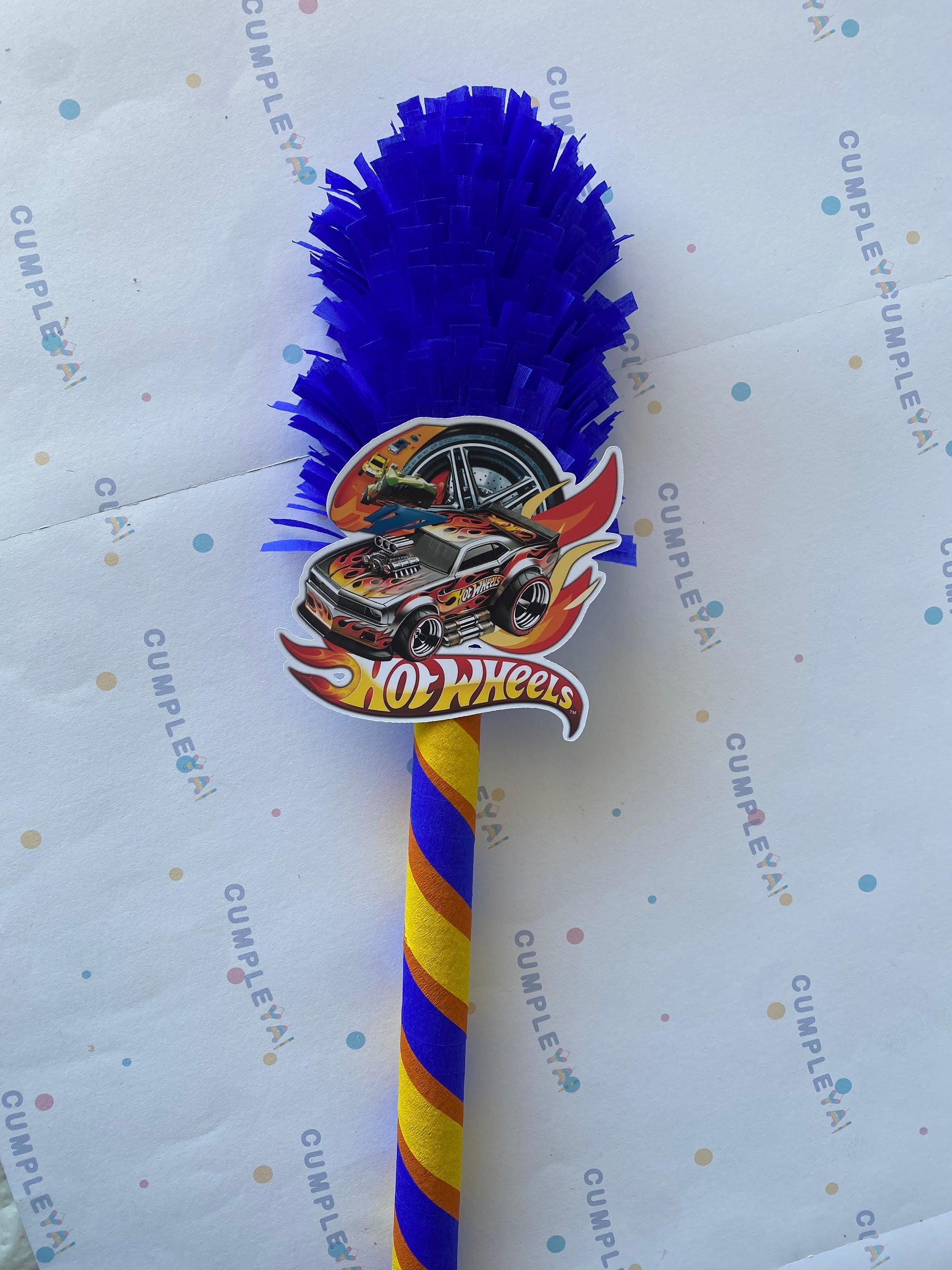 BASTÓN HOT WHEELS AZUL PARA PIÑATA