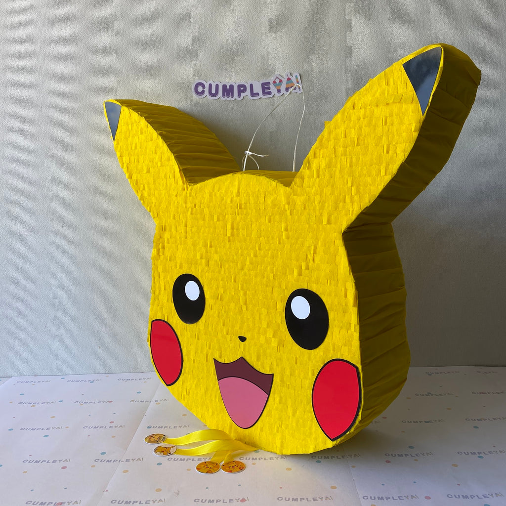PIÑATA PIKACHU CABEZA 60CM PREMIUM