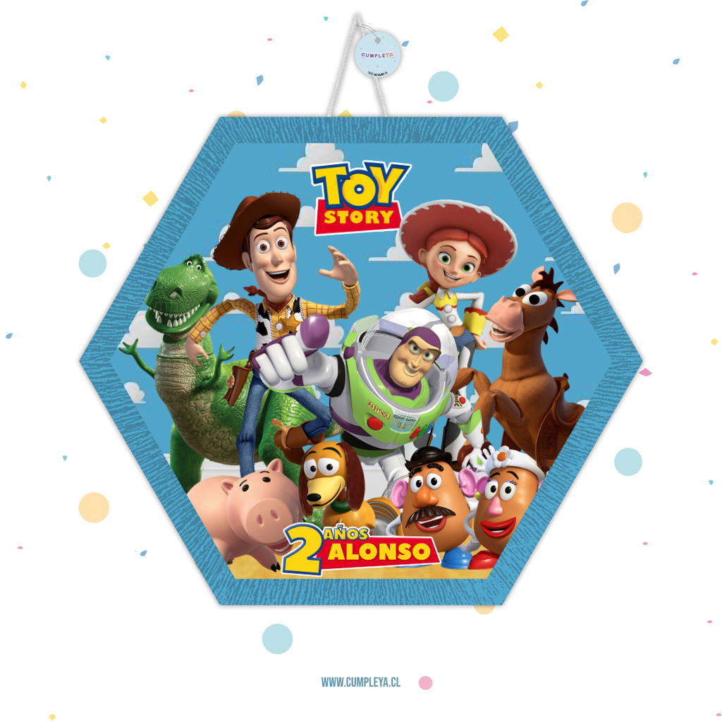 PIÑATA TOY STORY HEXAGONAL EXPRÉS 40CM