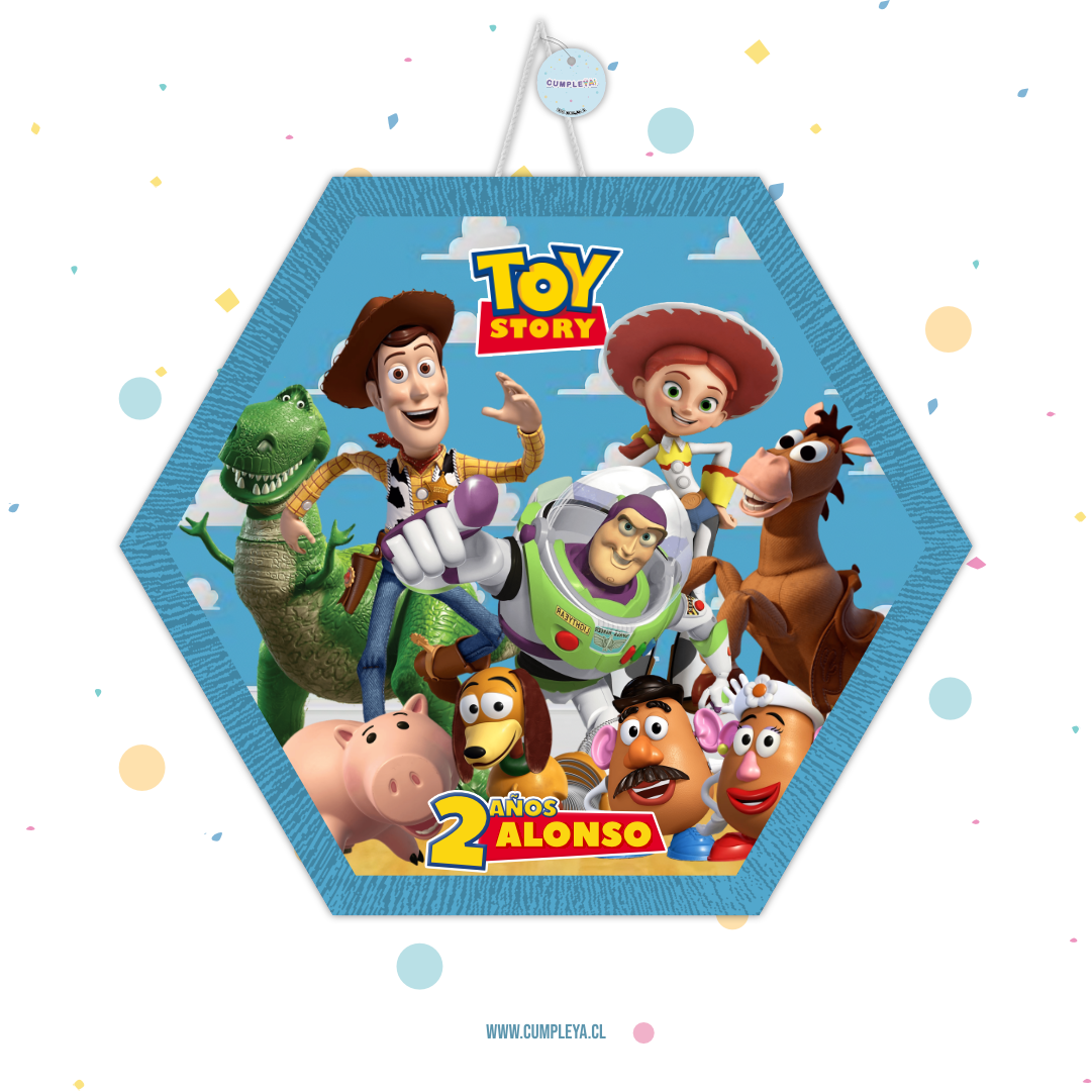 PIÑATA TOY STORY HEXAGONAL EXPRÉS 40CM