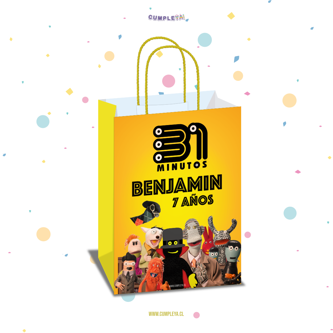 BOLSA SORPRESA 16 × 21 × 8 CM 31 MINUTOS