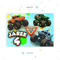 INDIVIDUALES DE PAPEL PACK 12U MONSTER TRUCK