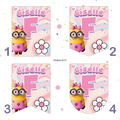 BANDERIN MINIONS NIÑA FELIZ CUMPLEAÑOS