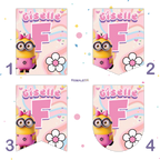 BANDERIN FELIZ CUMPLEAÑOS MINIONS NIÑA