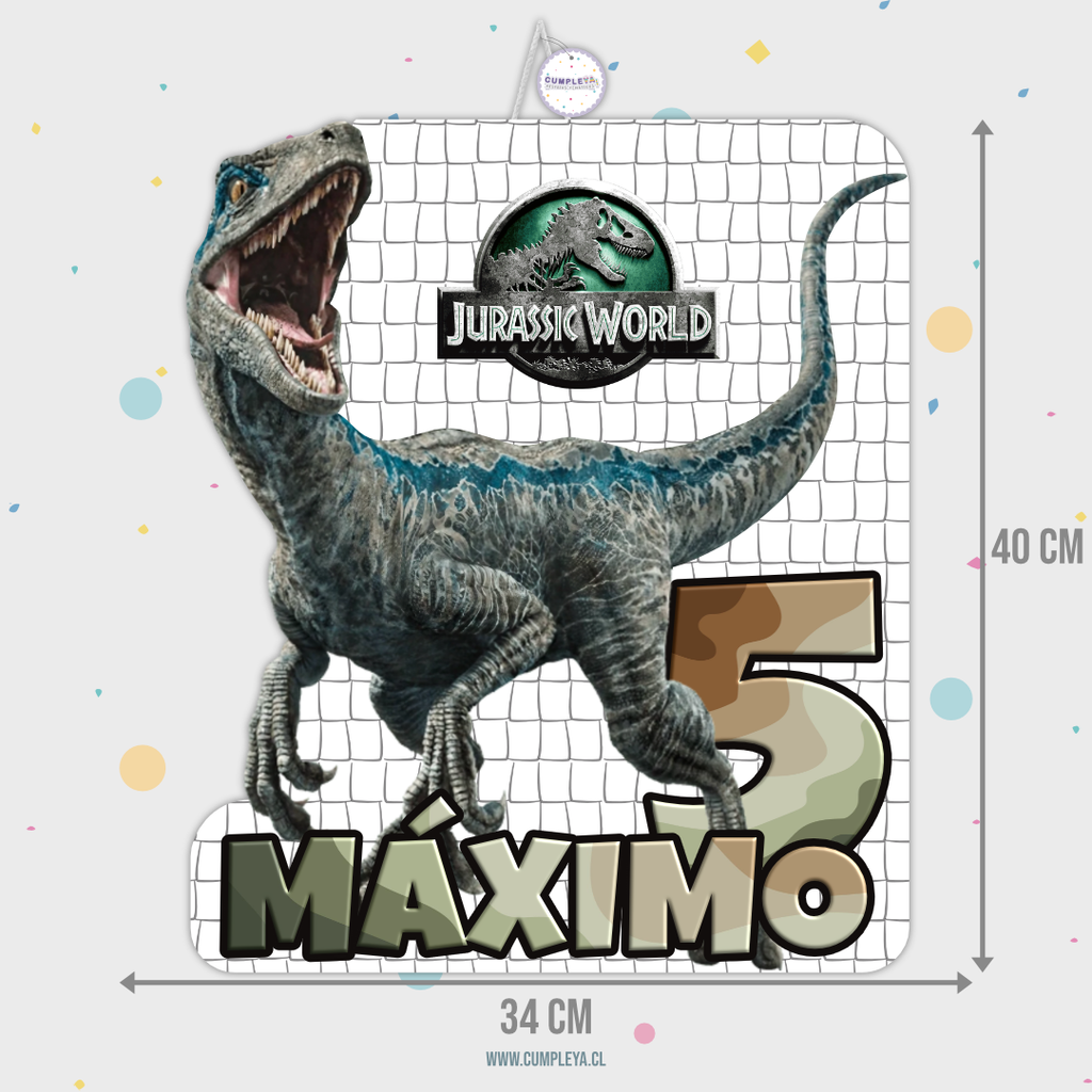 PIÑATA VELOCIRAPTOR 40CM PREMIUM