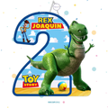 PIÑATA 40 CM NUMERO DOS REX TOY STORY