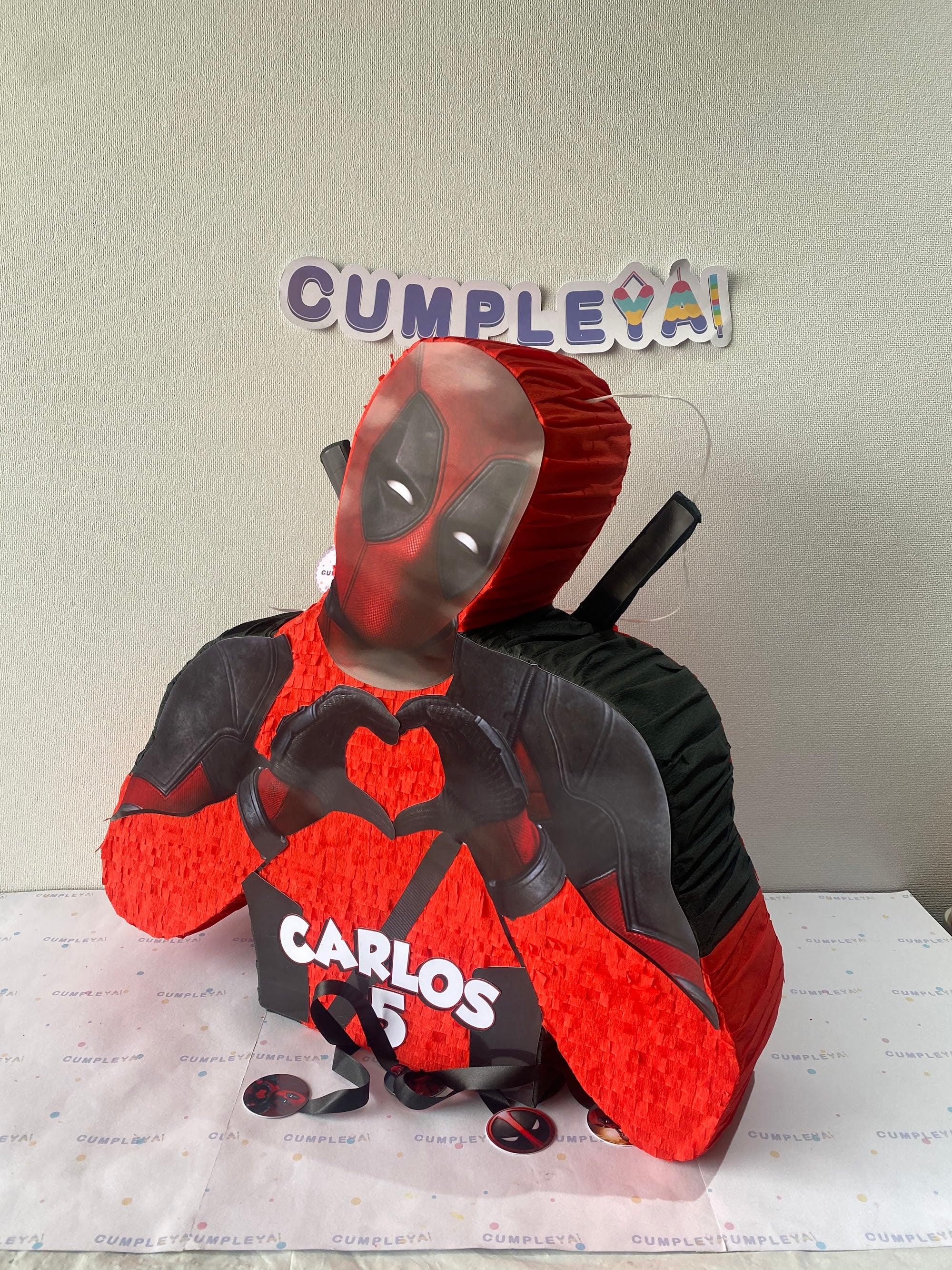 PIÑATA DEADPOOL 60CM PREMIUM