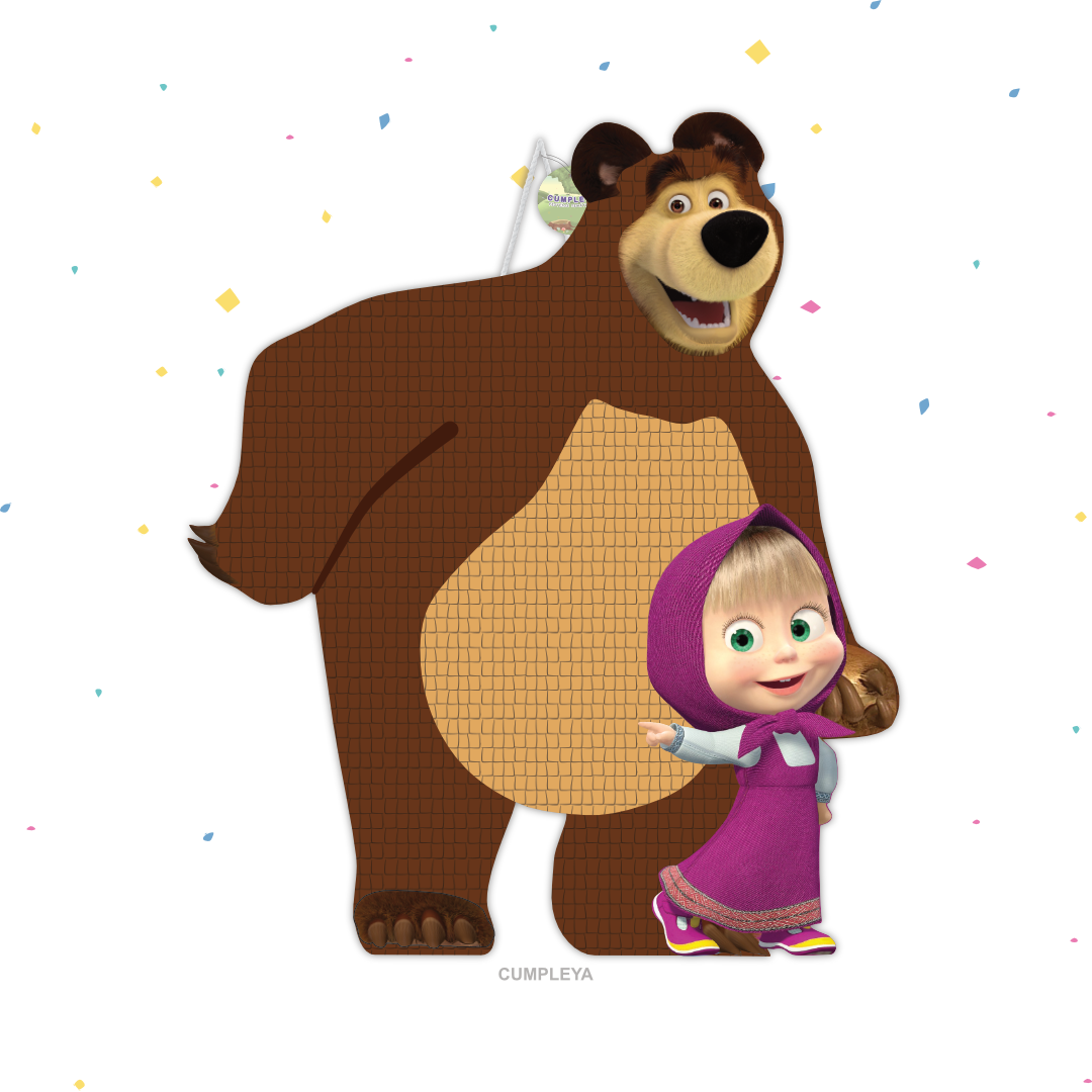 PIÑATA MASHA Y EL OSO 60CM PREMIUM