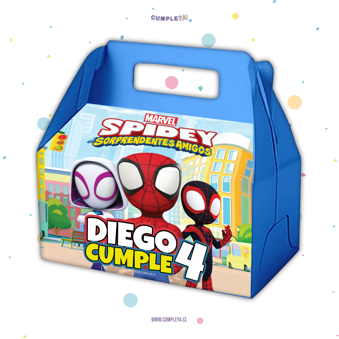 CAJA SORPRESA MALETA SPIDEY Y SUS AMIGOS