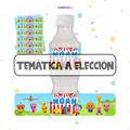 STICKER PARA BOTELLA 12 U TEMÁTICA A ELECCIÓN